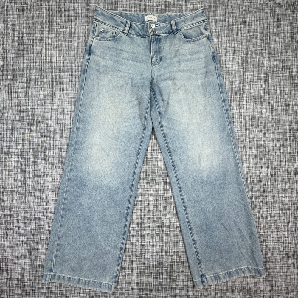 PacSun Womens 28 Casey Low Rise Baggy Jeans Light Wash Wide Leg Denim Blue Pants